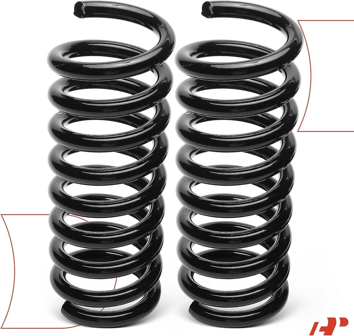 2Pcs Rear Left and Right Suspension Coil Spring Set M548135
