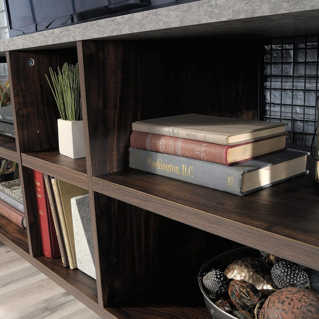 Credenza for TVs up to 60", Rich Walnut Finish W762