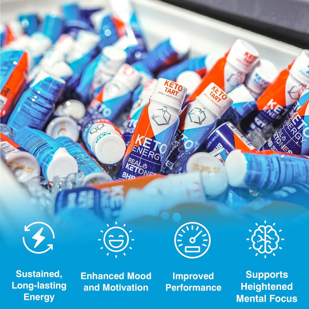 Keto Energy Shot Exogenous Ketones Preworkout Drink 12-Pack Cherry Limeade L610504
