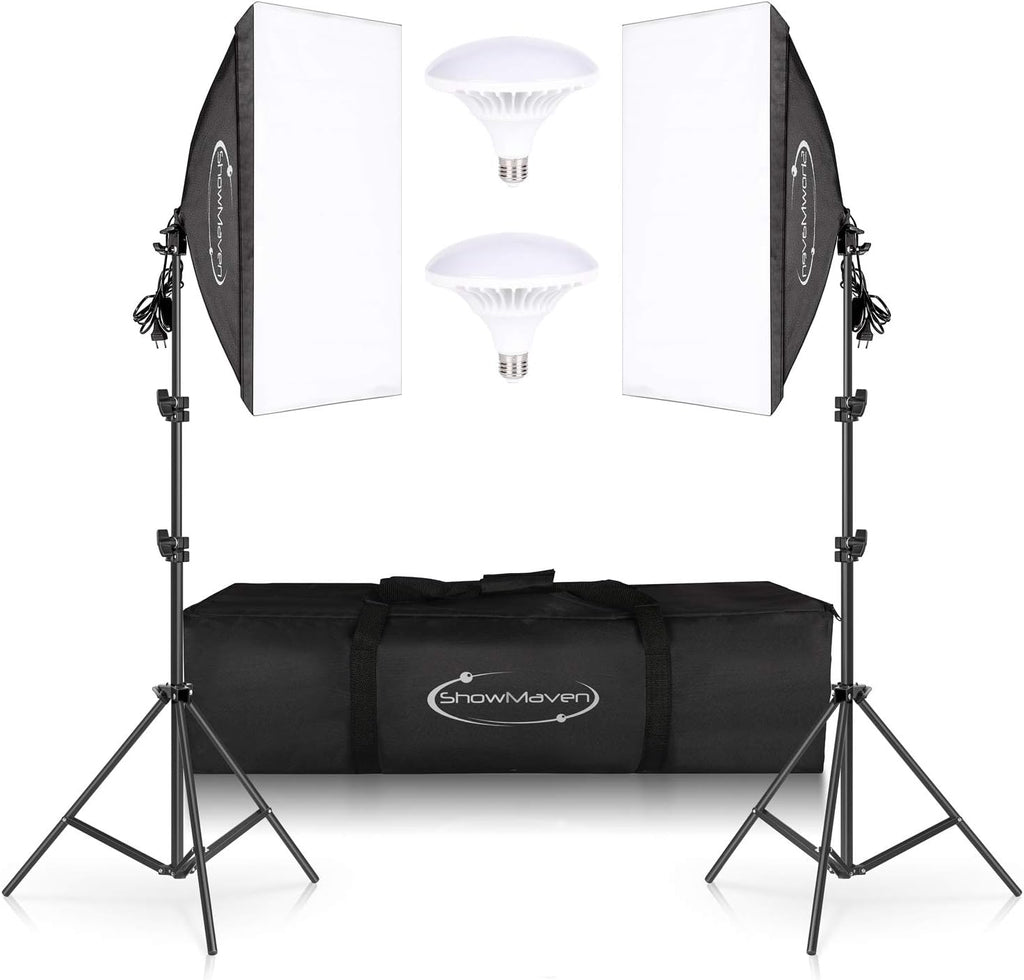 Softbox Lighting Kit 20x28'' Continuous Lighting with 2pcs 5500K Bulb K6919