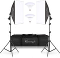 Softbox Lighting Kit 20x28'' Continuous Lighting with 2pcs 5500K Bulb K6919