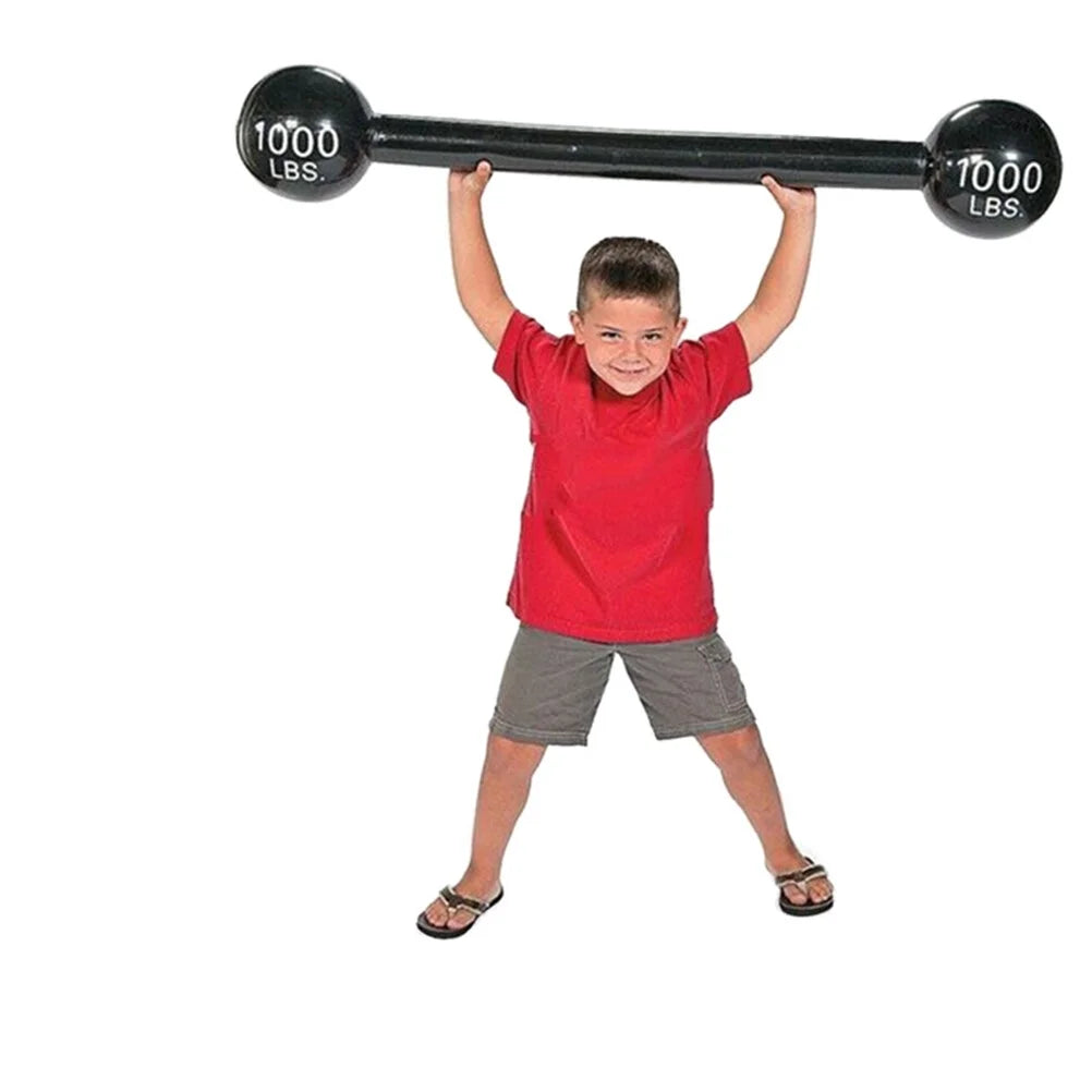 Inflatable Barbell Toy PVC Thickening Party Props T856