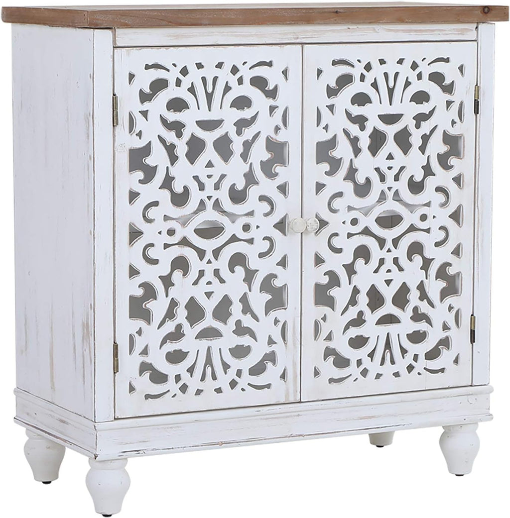 Blue Storage Cabinet with 2 Doors W7890