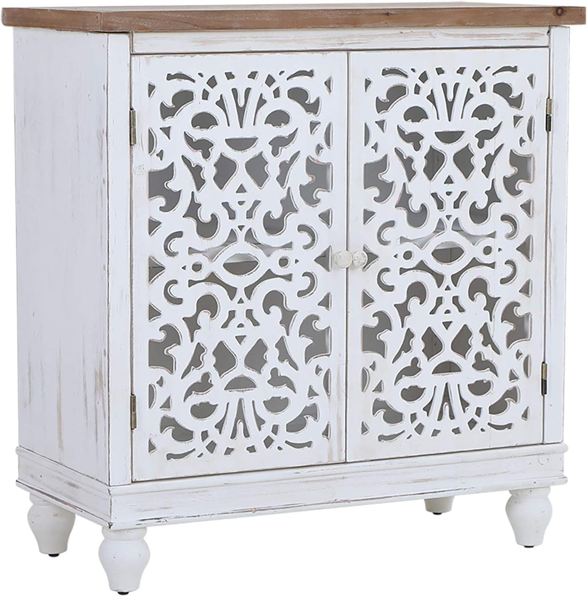 Blue Storage Cabinet with 2 Doors W7890