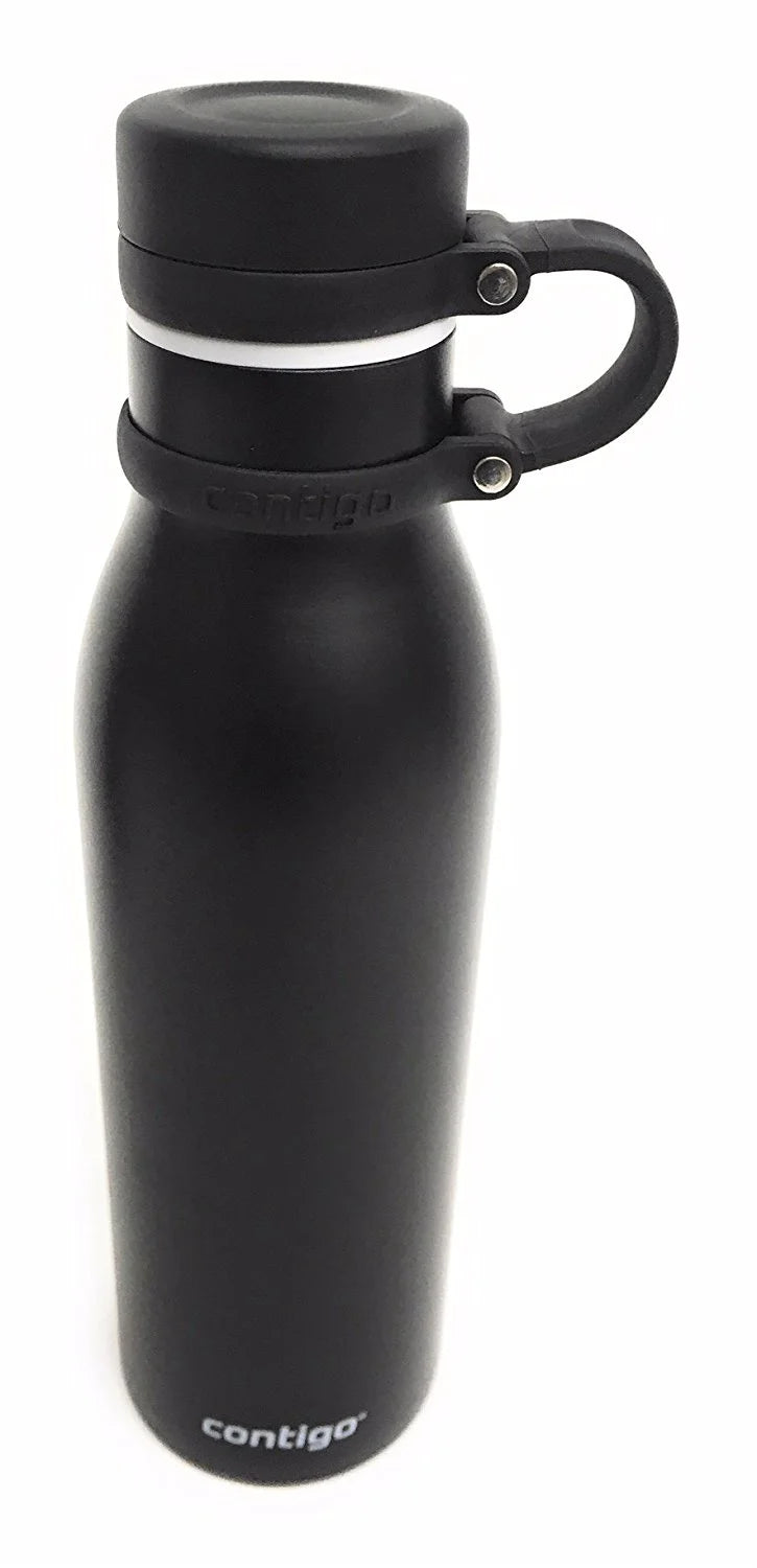 20 oz Stainless Steel Water Bottle 2-Pk Matte Black Z40485