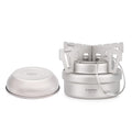 Portable Alcohol Stove with Cross Stand Rack Lid I8003