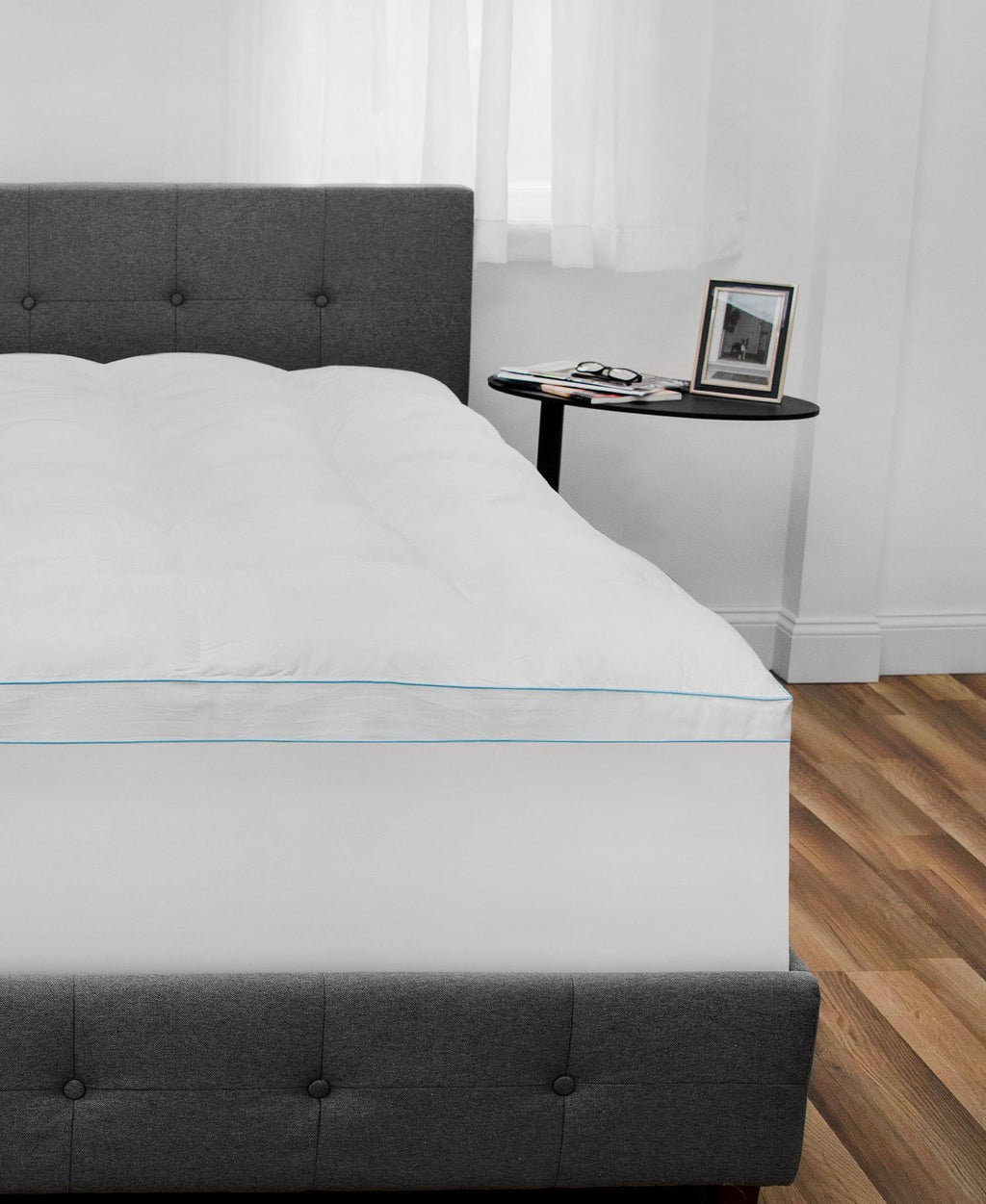 California King Mattress Topper with Cooling Gel Beads U29342