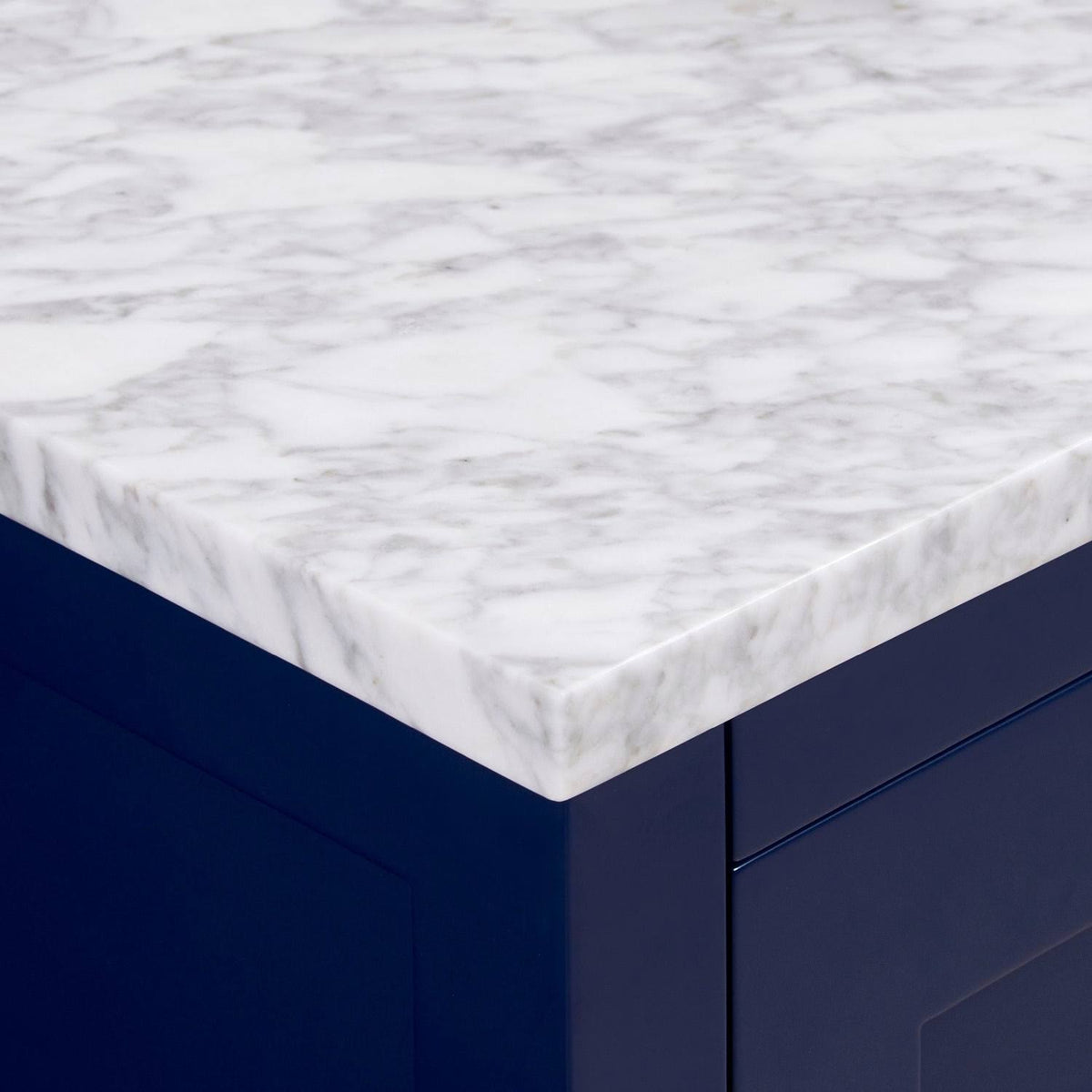 Carrara White Single Bathroom Vanity Top with Sink V6290