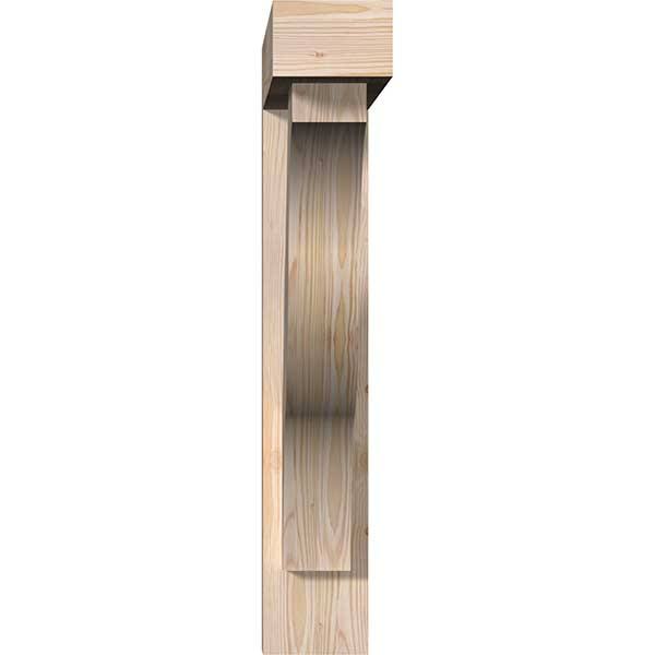 Douglas Fir Smooth Bracket with Offset Brace Z653