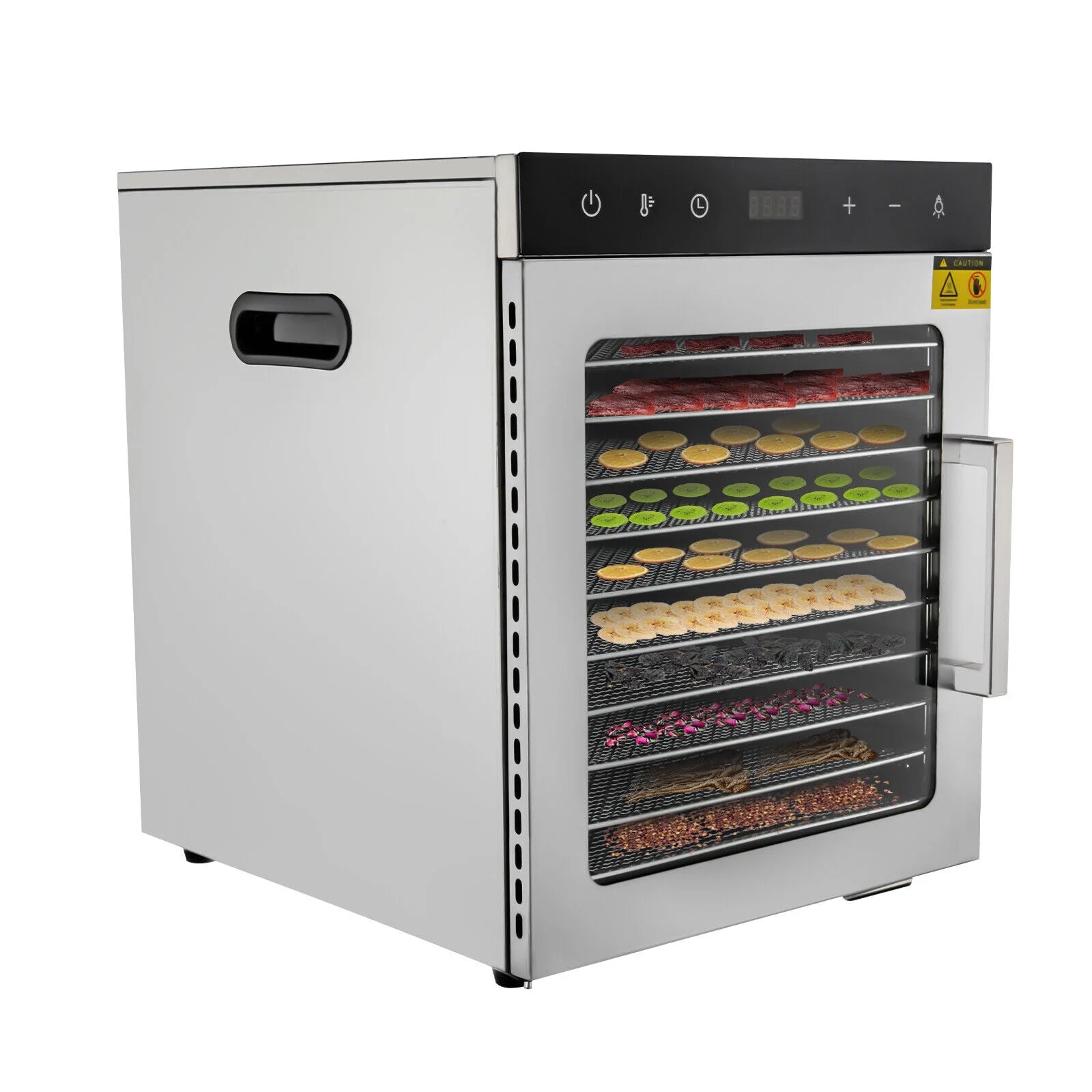 10 Stainless Steel Trays 800W Digital Food Dehydrator J978495