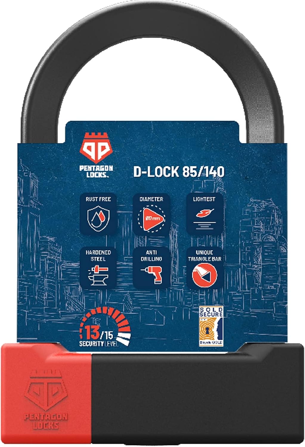 Bike U Lock with Keys Pack of 2 E12090