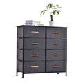 Gray 8 Drawer Dresser and Chest Storage Tower U731270