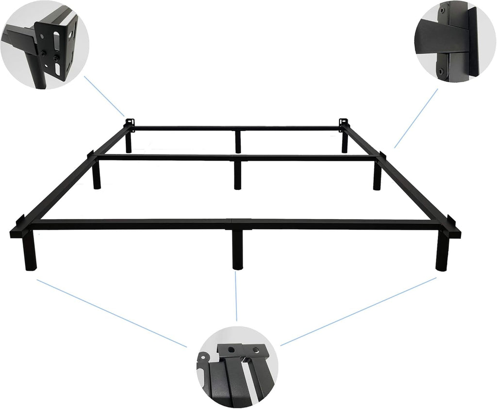 Black Metal Bed Frame 7 Inch V3111