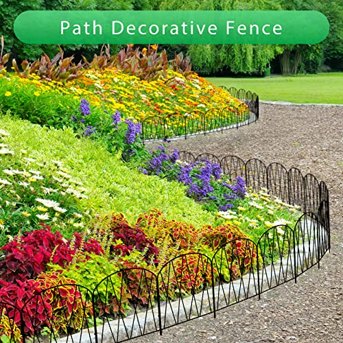 10.3 ft x 15.9 in Rustproof Metal Garden Fence Z8555
