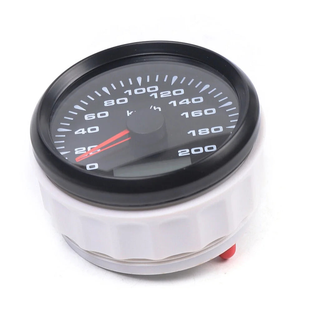 Black 6 Gauge Set Digital Speedometer Tacho Fuel Level Gauge Water Temp Volts Oil Pressure V245545
