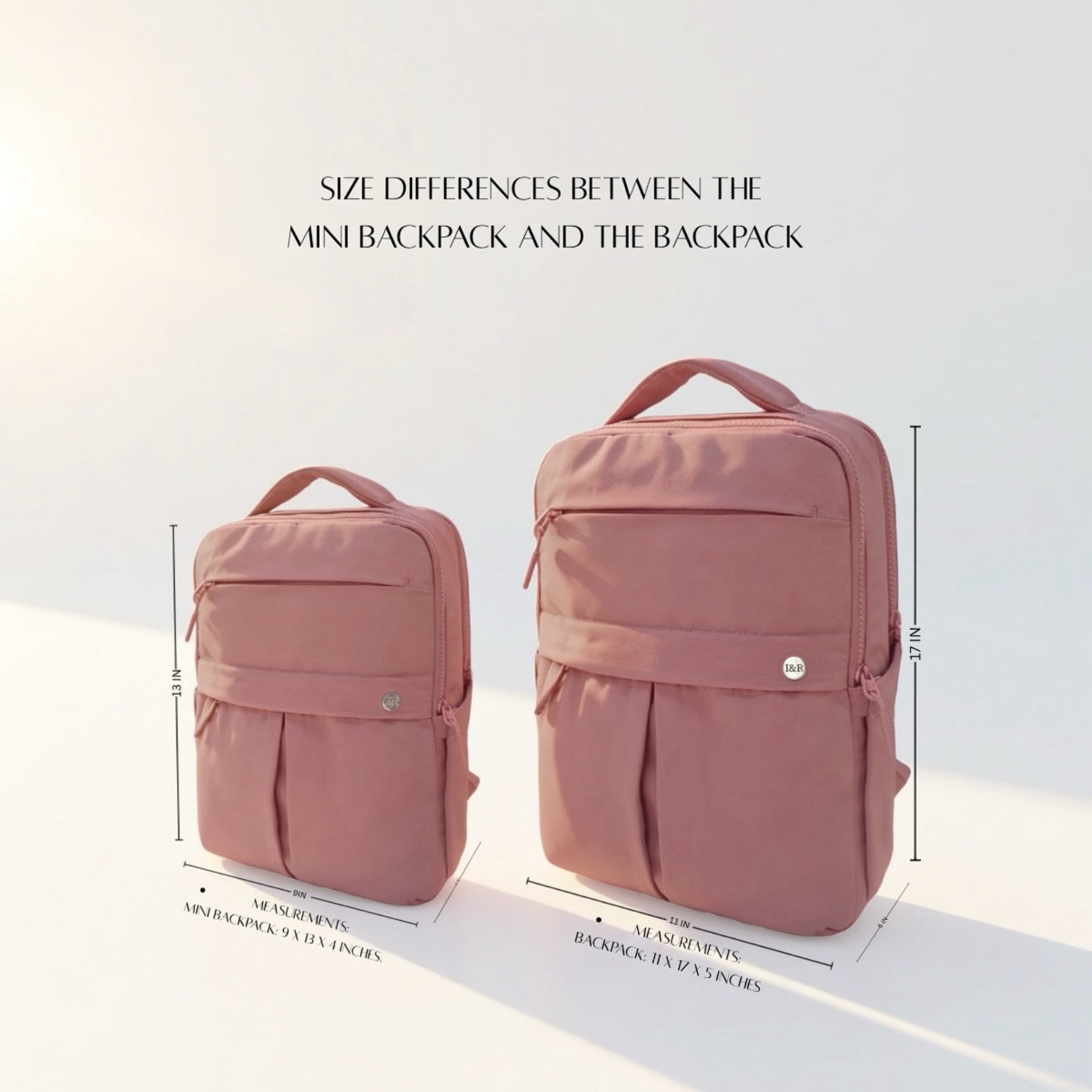 The Iris Mini Backpack (#9013) Portable Lightweight and Durable Material - By Iris & Rainbow