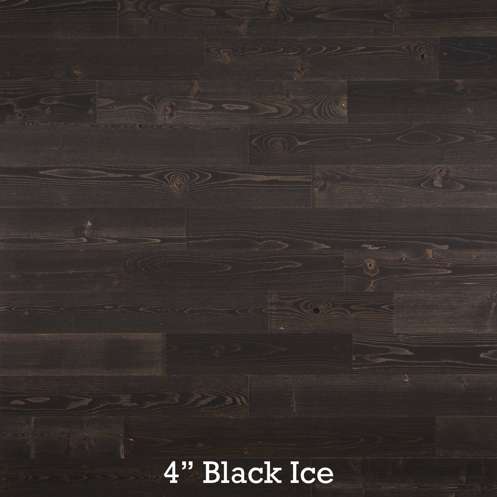 Black Peel and Stick Wooden Wall Paneling T2307