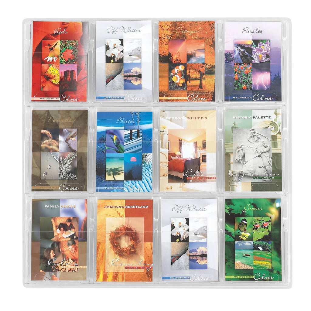 Clear 12-Pocket Plastic Booklet Display Rack G349223