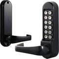Mechanical Push Button Keypad Lock with Satin Chrome Stainless Latch F850
