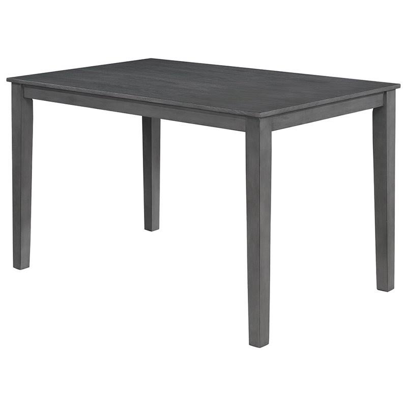 7 Piece Counter Height Wood Set in Weathered Gray W29550