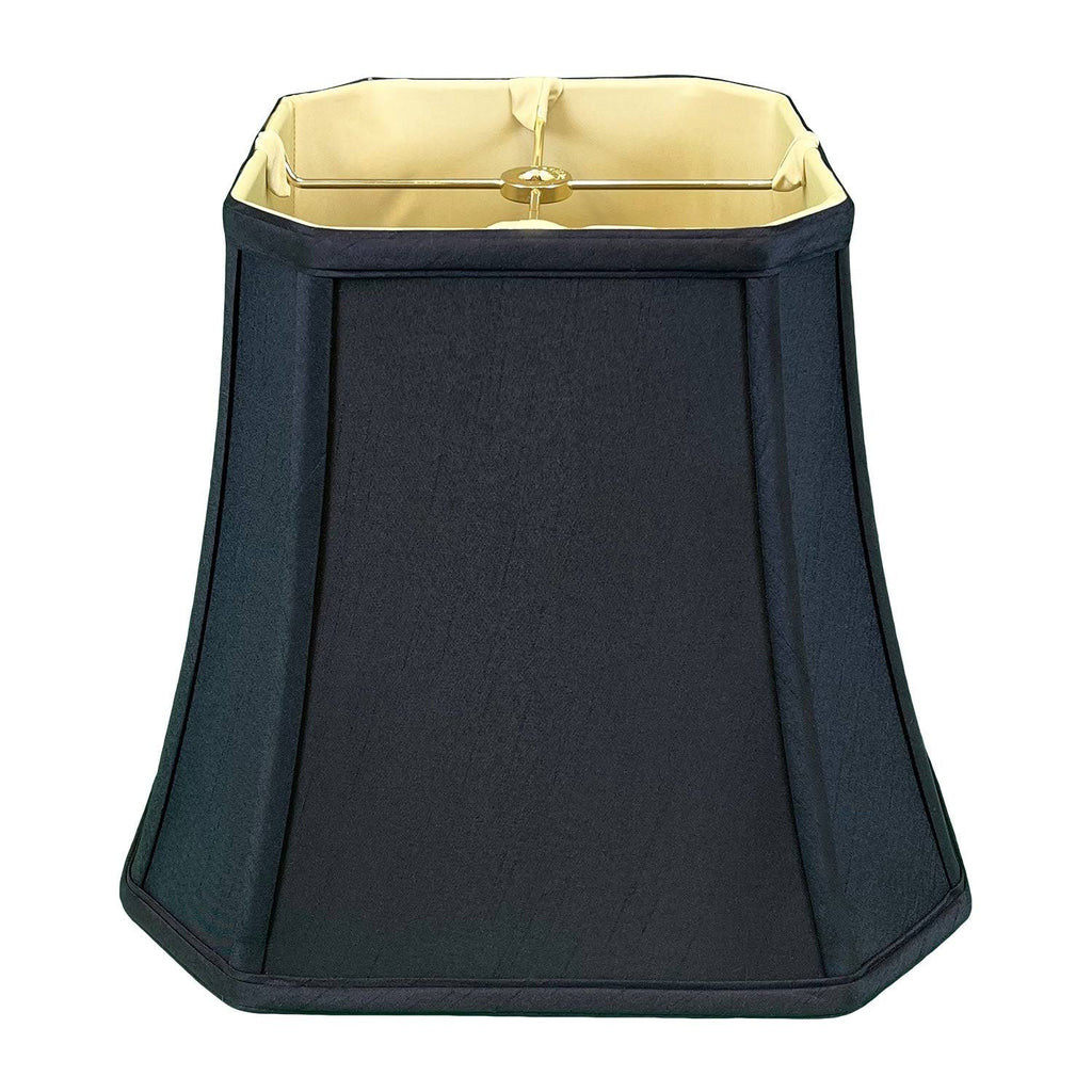 Black Square Cut Corner Bell Lamp Shade, Set of 2 J166