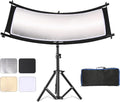 40"X20" Curved Photography Lighting Reflector, Black/White/Gold/Silver, Pack of 2 Q293