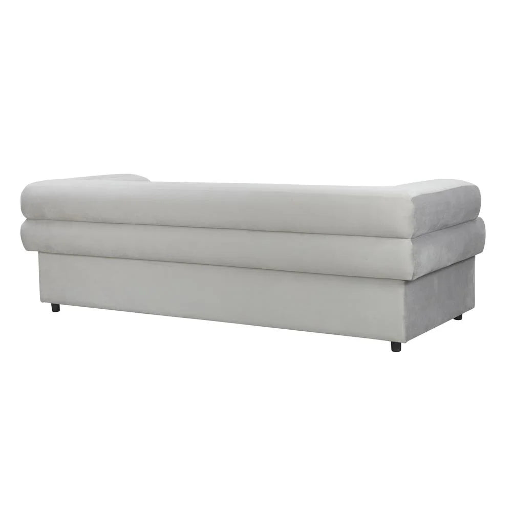 Light Grey Velvet Sofa N3836