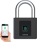 Fingerprint Padlock, Keyless, Waterproof, Pack of 2 Z471