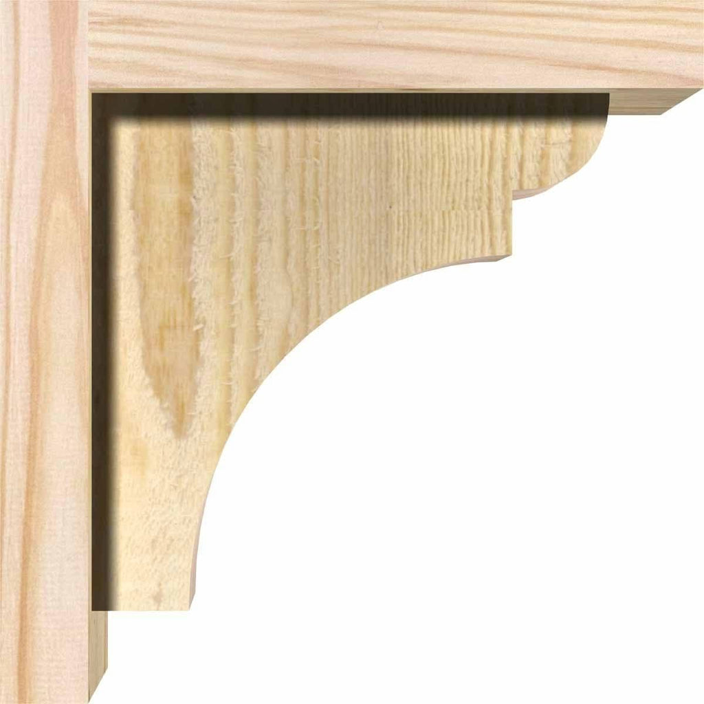 Yorktown Rough Sawn Corbel with Backplate, Douglas Fir J701
