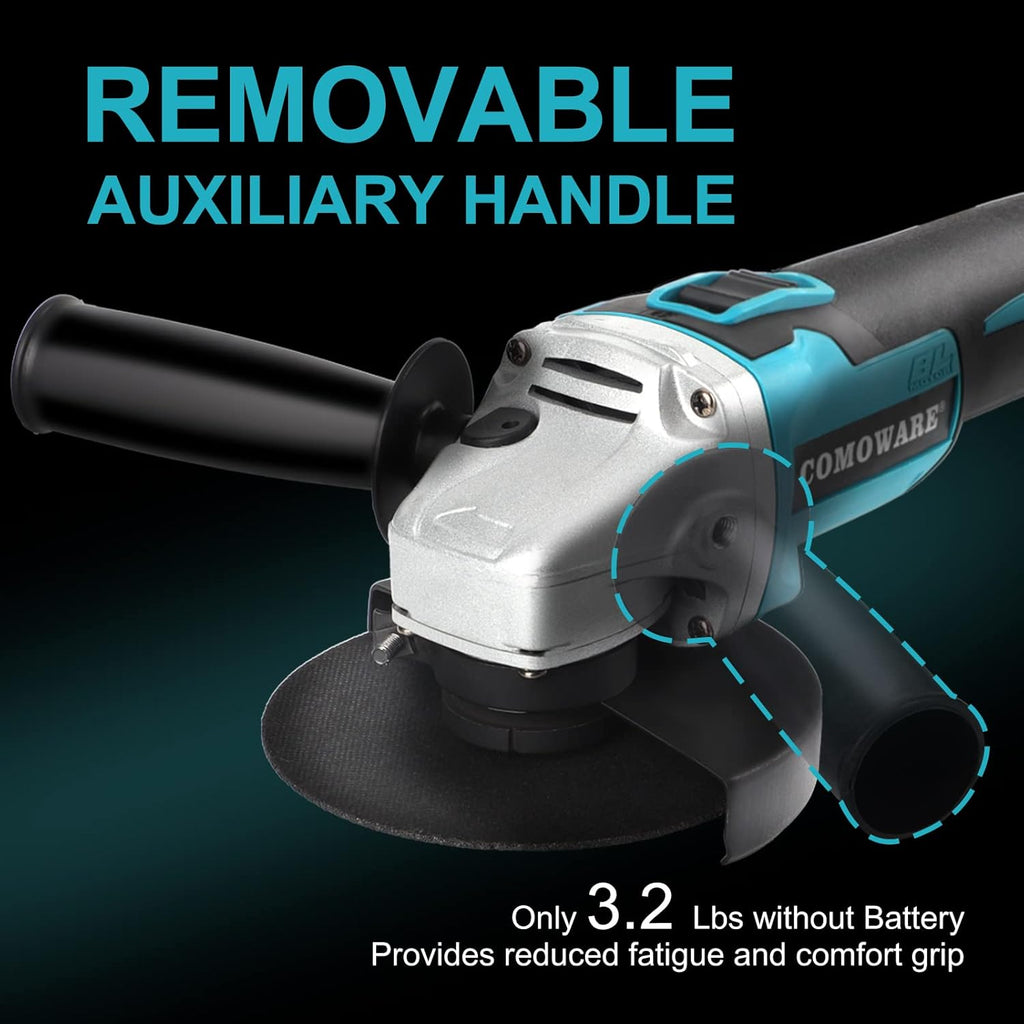 20V Brushless Cordless Angle Grinder Kit, 4-1/2 Inch, Lightweight Angle Grinder Tool P89908