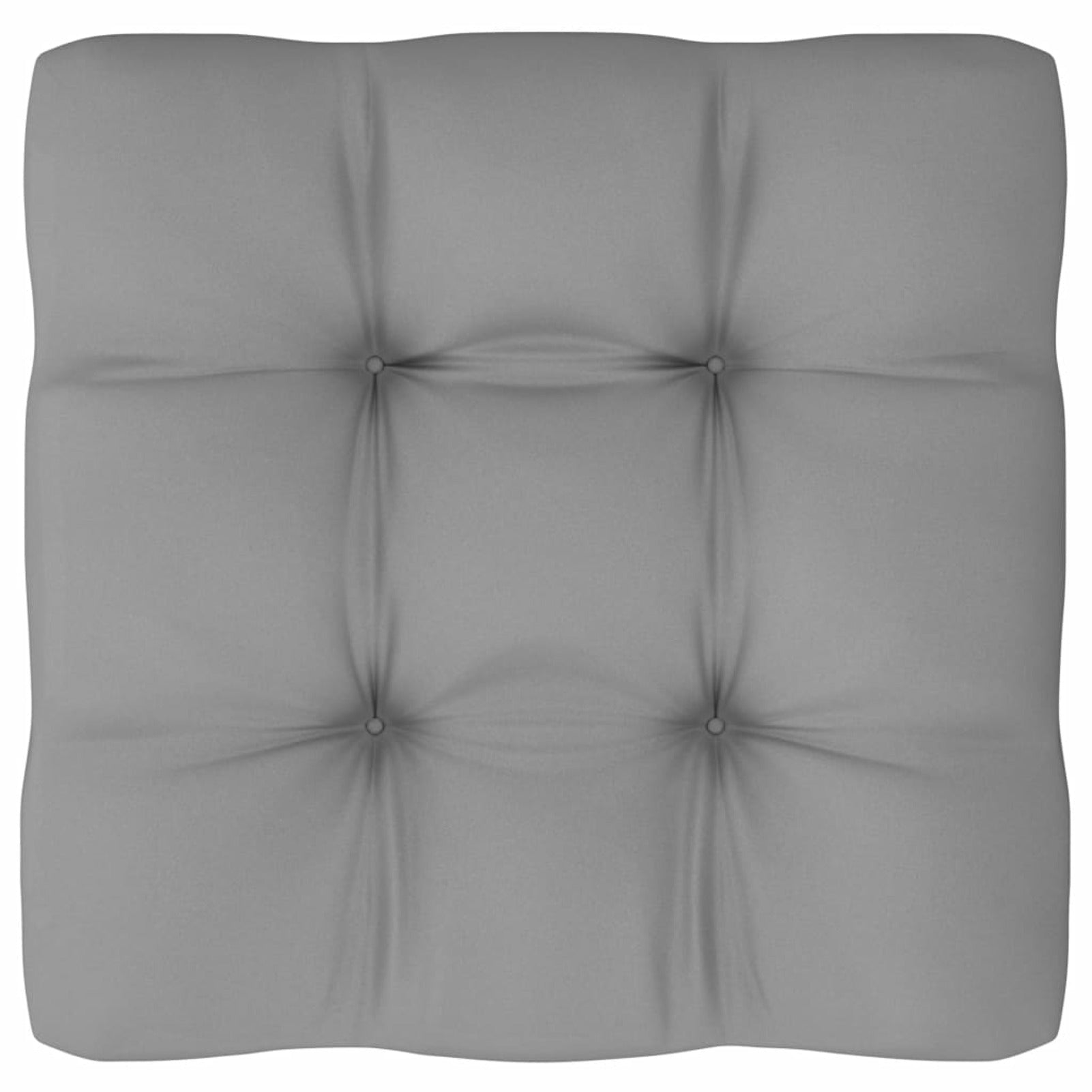 7 Piece Wood Garden Conversation Set Gray Cushioned Pinewood Sectional Sofa Set I24216