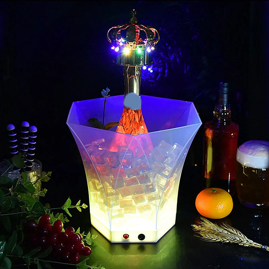 LED Ice Bucket with Colorful Light X3421