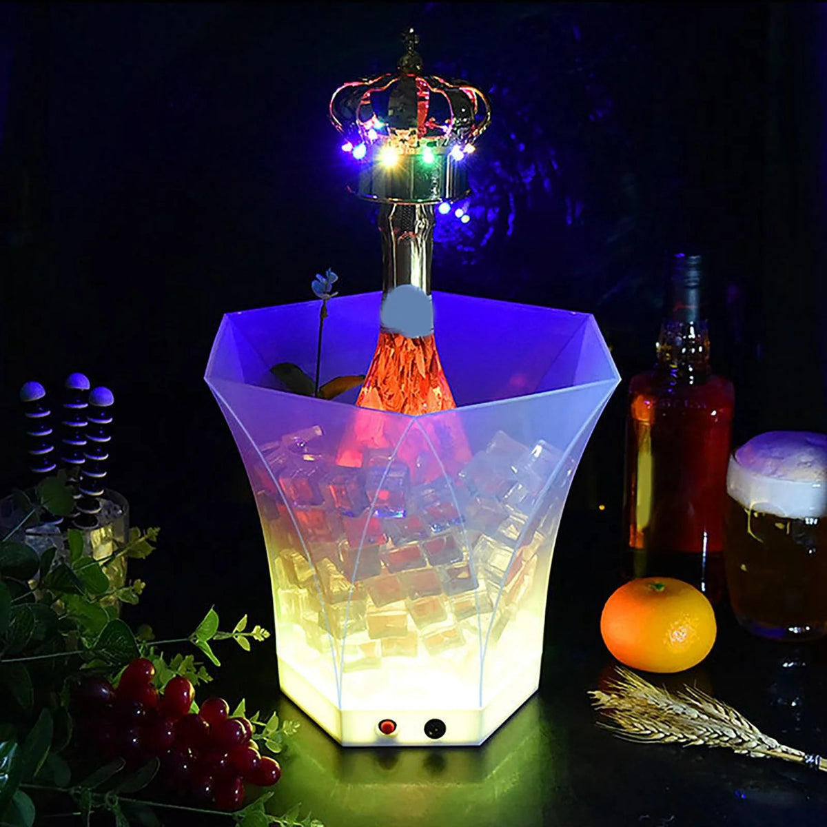 LED Ice Bucket with Colorful Light X3421