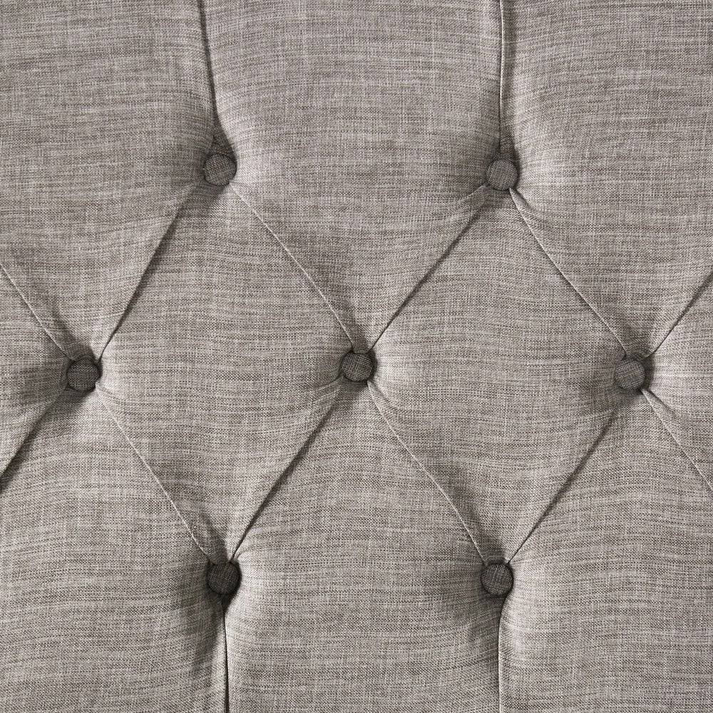 Dark Grey Fabric Tufted Loveseat F318651