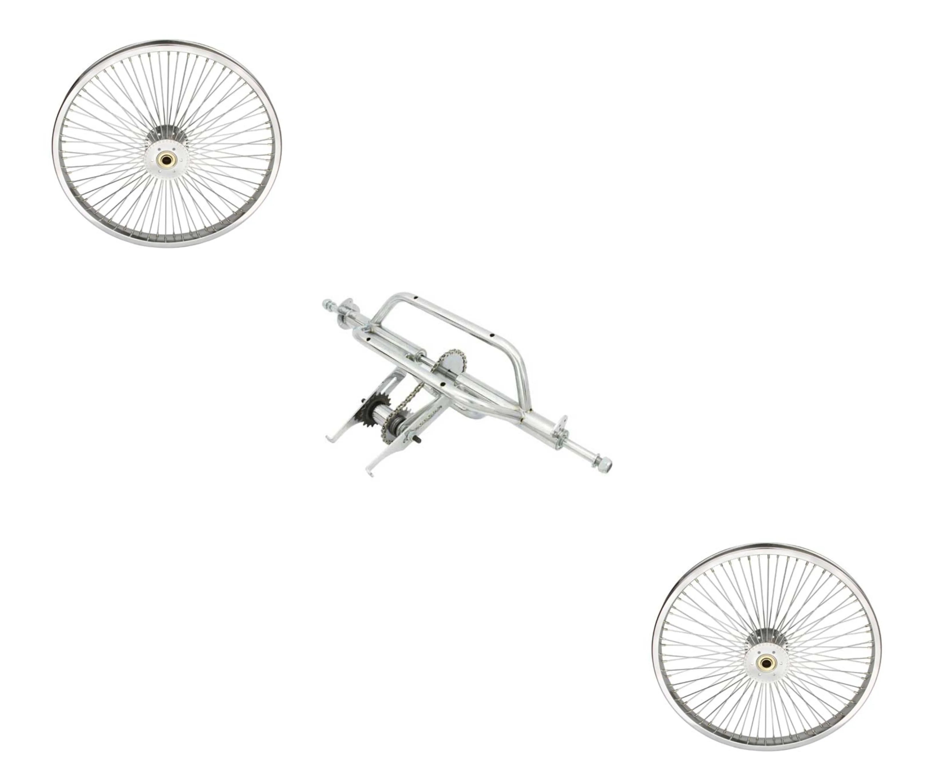 Trike Conversion Kit for 20 inch Bicycle with Two 20 inch Steel Wheel 72 Spoke K698237