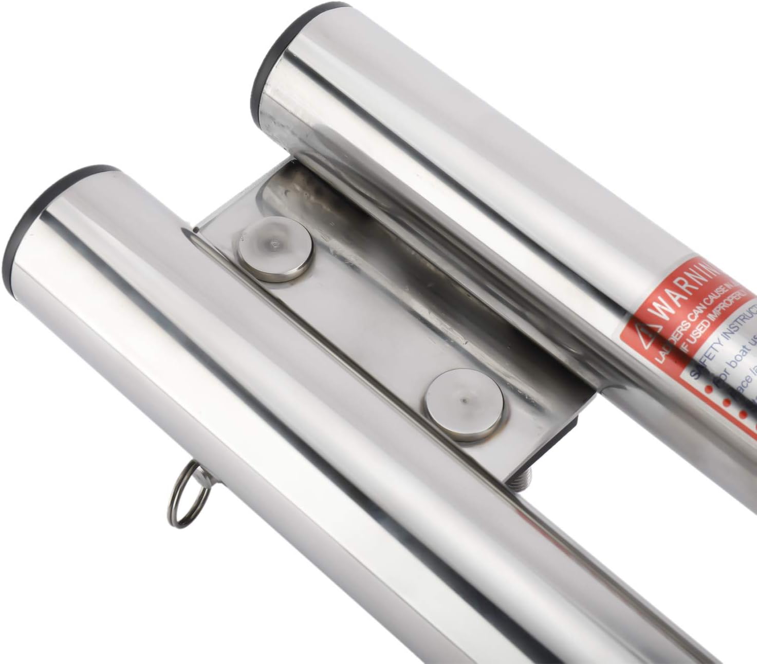 4 Step Dual Vertical Telescopic Boat Dive Ladder with transom mounting Bracket, 316 Stainless Steel Sport Ladder R466789