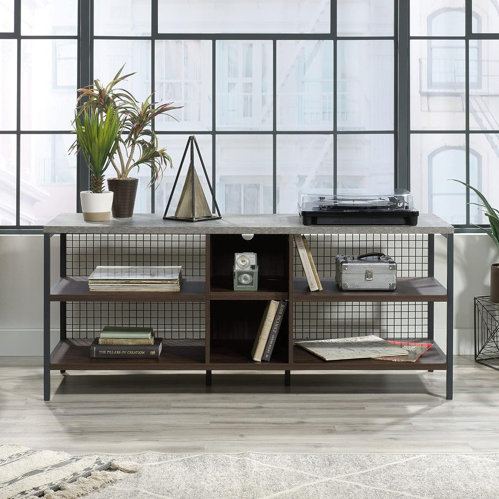 Credenza for TVs up to 60", Rich Walnut Finish W762