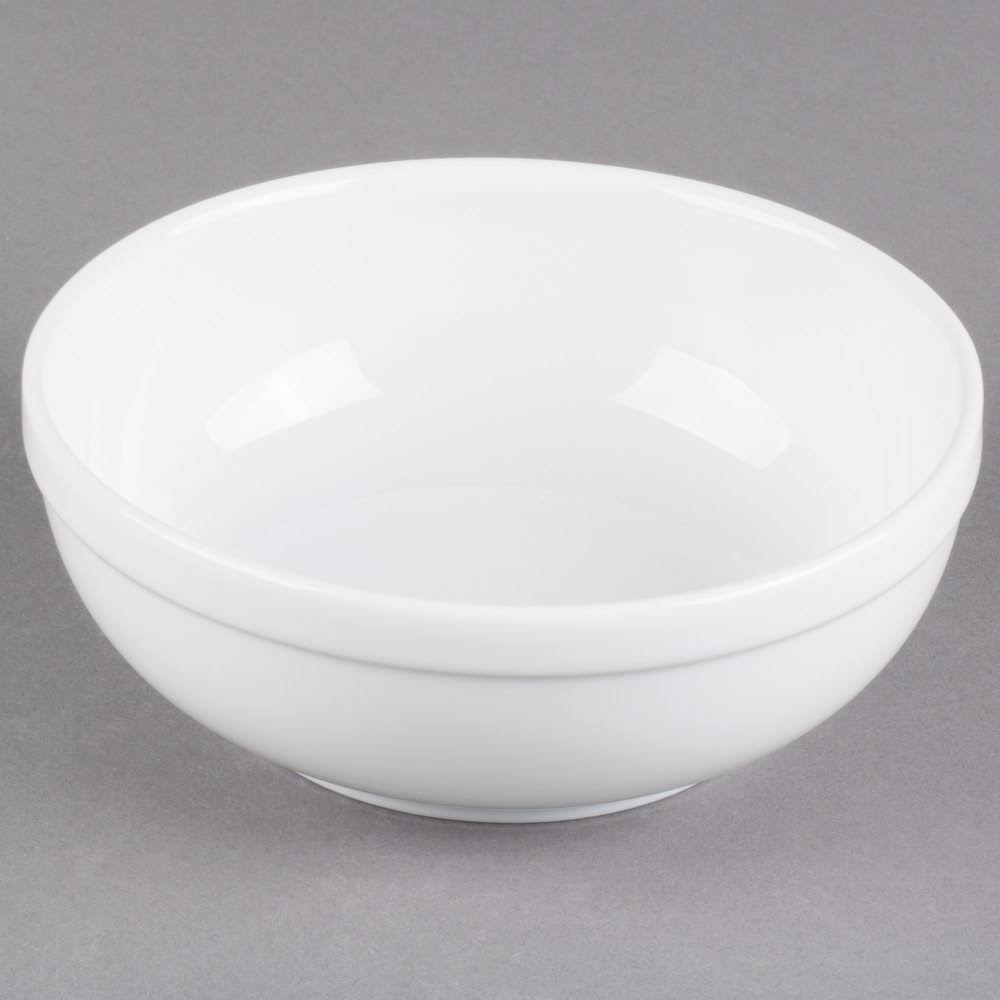 19.5 oz. Alpine White Porcelain Nappie Bowl Z3157