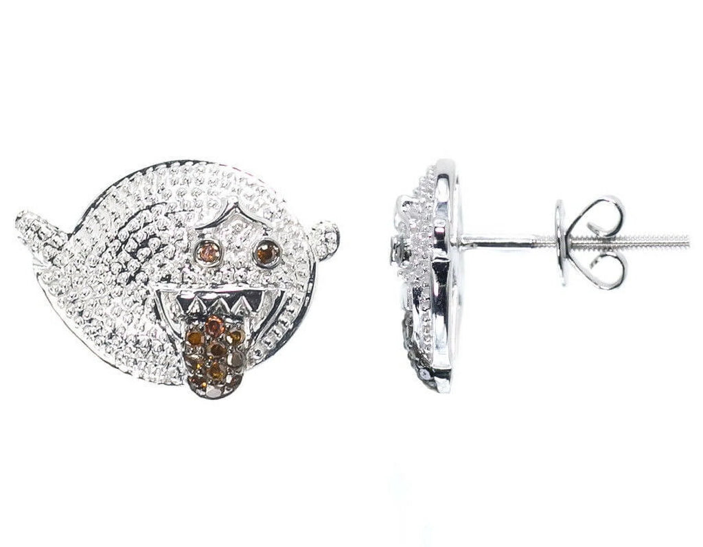 Round Red Diamond Studs Earrings 0.25ct E153101