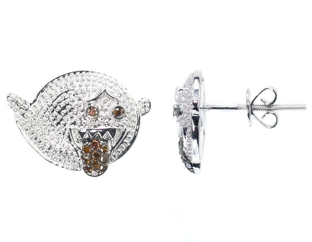 Round Red Diamond Studs Earrings 0.25ct E153101
