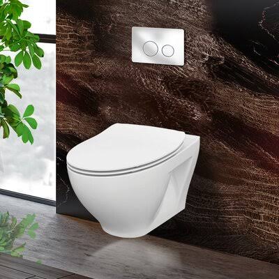 Dual-Flush Elongated Wall-Mount Toilet B101