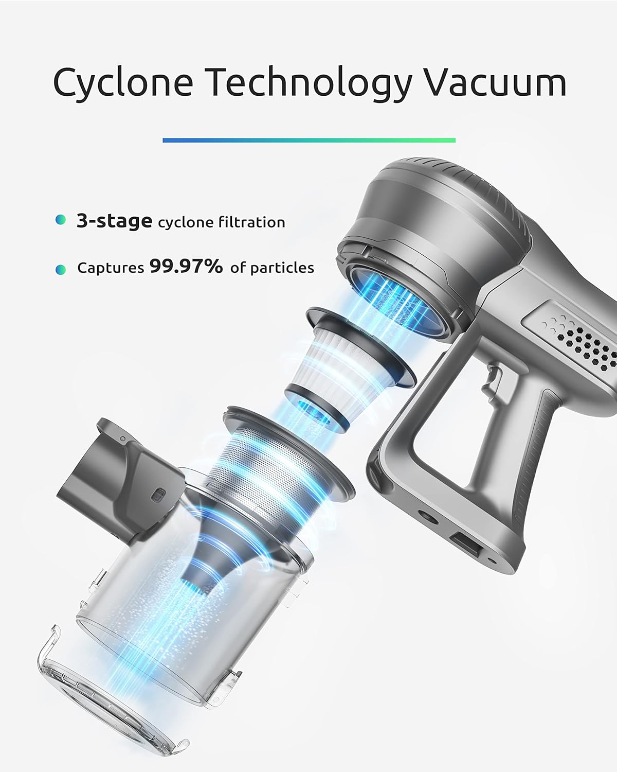 Cordless Stick Vacuum with LED Headlight Y432