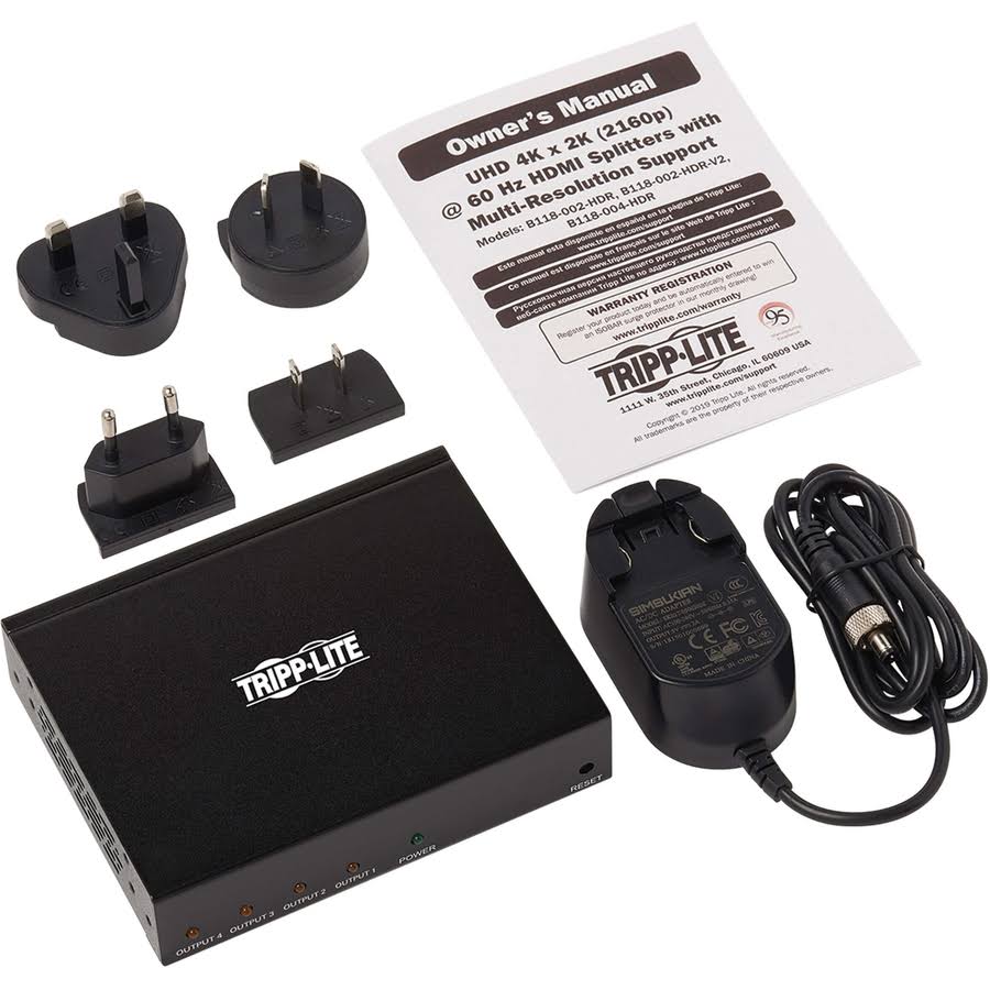 4K HDMI Splitter with 4 HDMI Ports Y1515