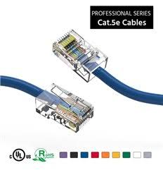 150ft Cat5e Ethernet Non-Booted Cable Blue J395