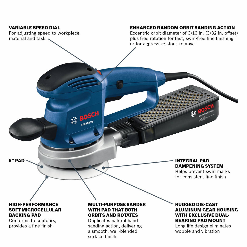 5x22 Random Orbit Sander W57382