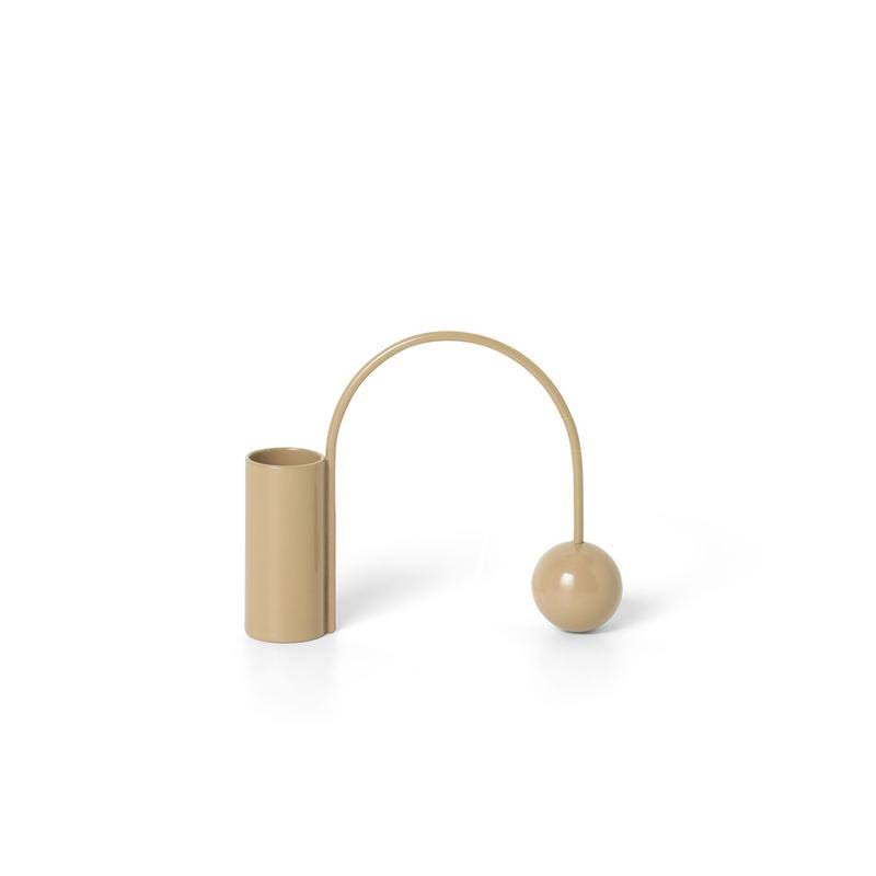 Black Brass Candle Holder N16466