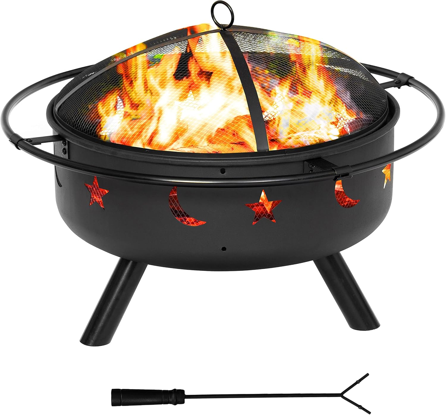 34 Square Metal Fire Pit Table I9659