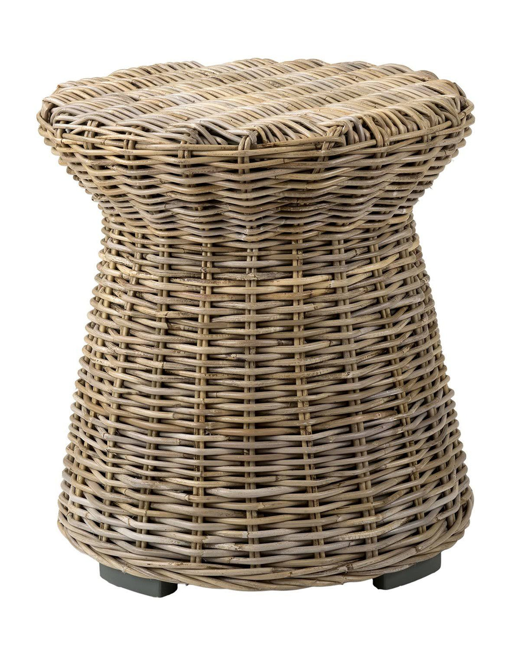 Brown Round Rattan Accent Table Z587987