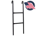 2 Step Galvanized Steel Trampoline Safety Ladder Y216