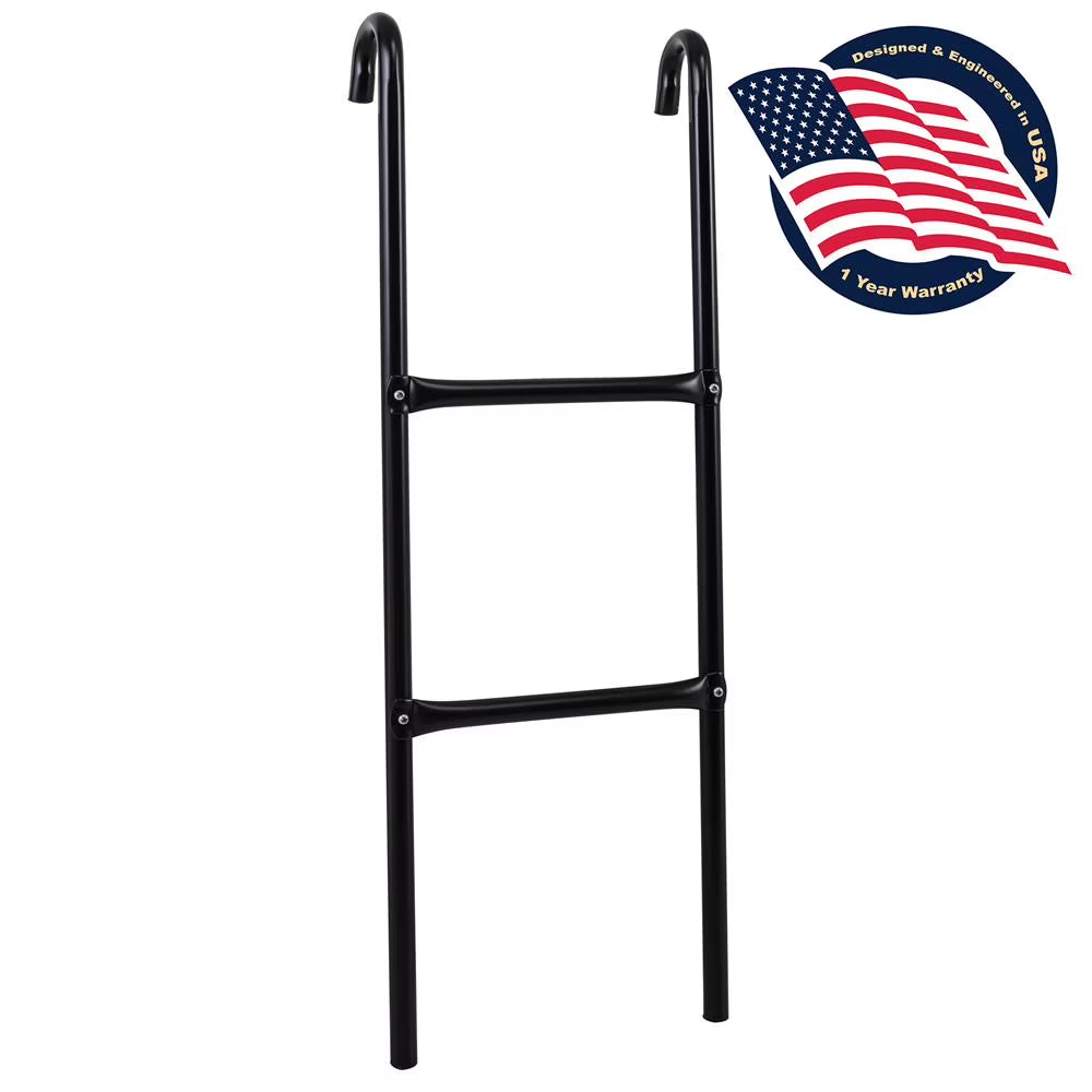 2 Step Galvanized Steel Trampoline Safety Ladder Y216